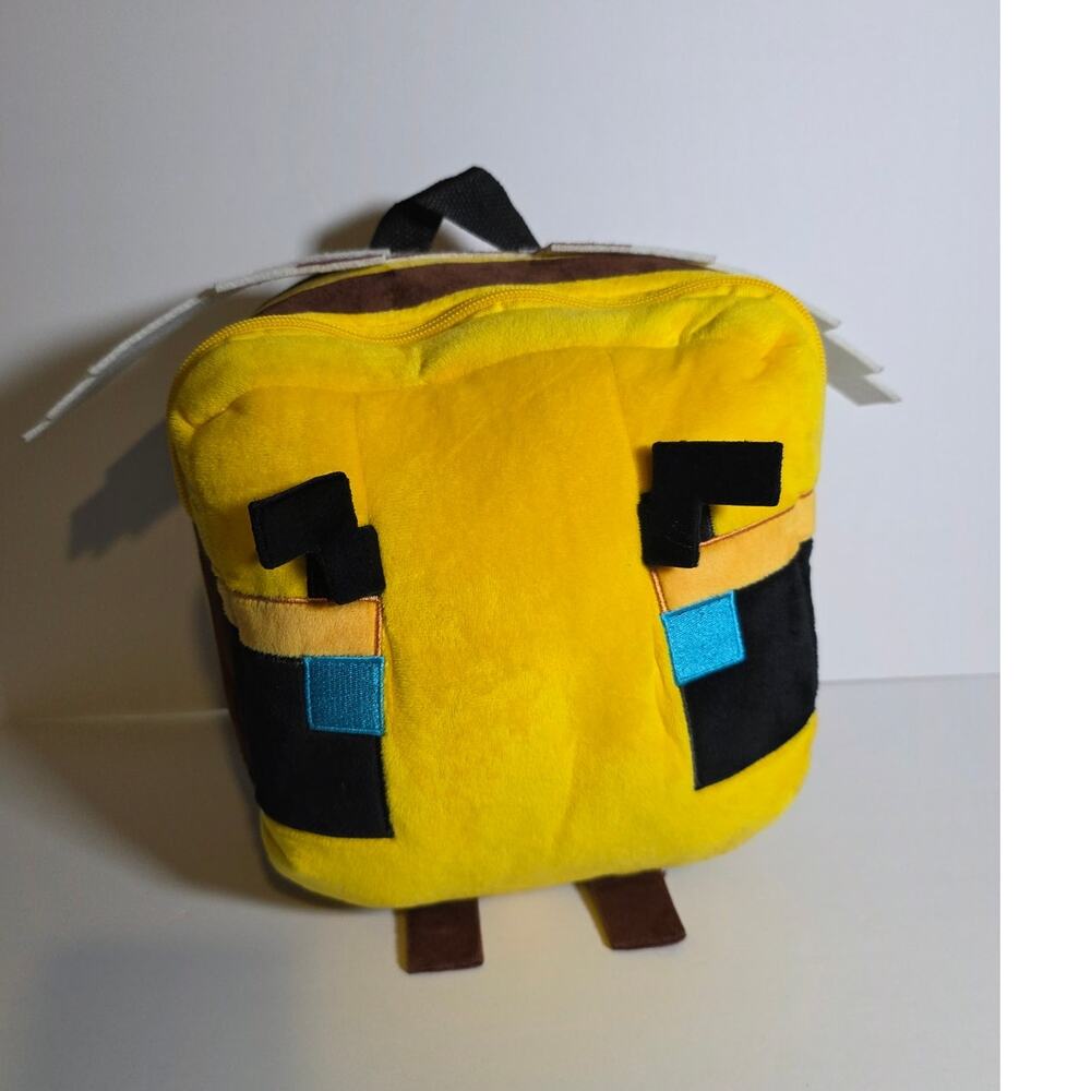 Official Minecraft Bee Plush Backpack - Yellow, New/Like New, Licensed